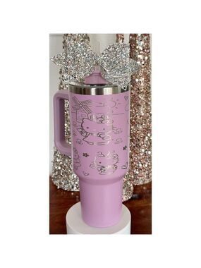 Hello Kitty Spring and Summer 40oz Tumbler Laser Engraved Traveling Cup